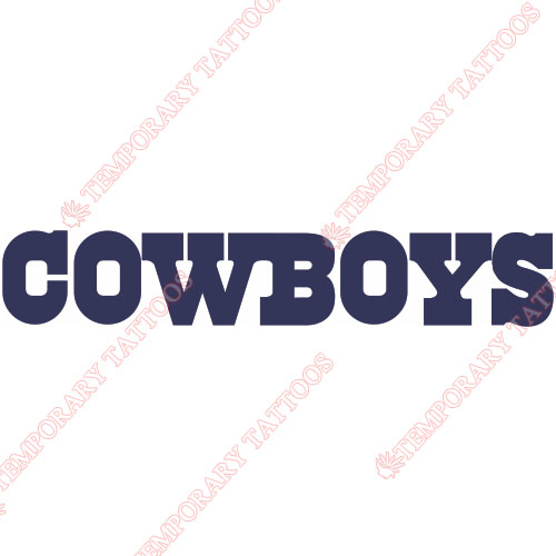 Dallas Cowboys Customize Temporary Tattoos Stickers NO.495